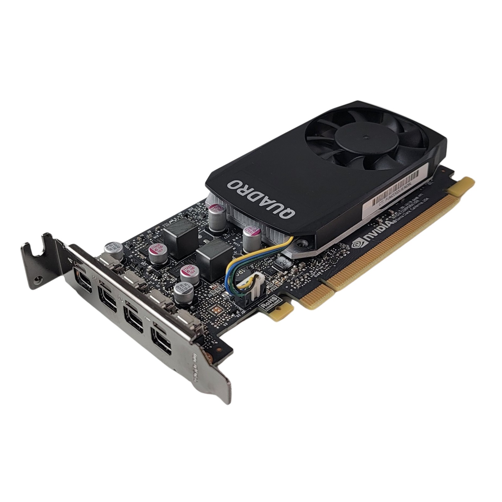 TARJETA DE VIDEO NVIDIA CUADRO P1000 4 GB /DDR5 DE 4 PUERTOS MINIDISPLAY PORT/ PERFIL BAJO