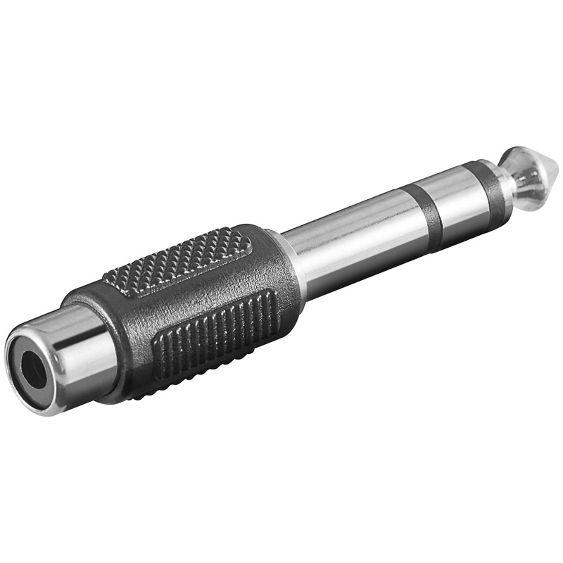 ADAPTADOR RCA HEMBRA A STEREO 6.3MM MACHO